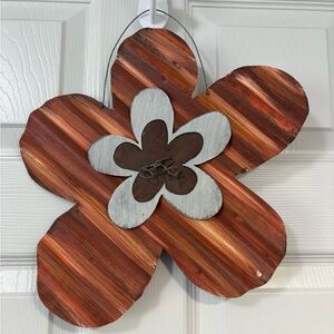 Rustic Wooden Flower Wall Decor